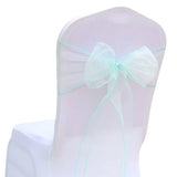 50PCs/lot Wedding Chair Decoration Organza Chair Sashes Knot