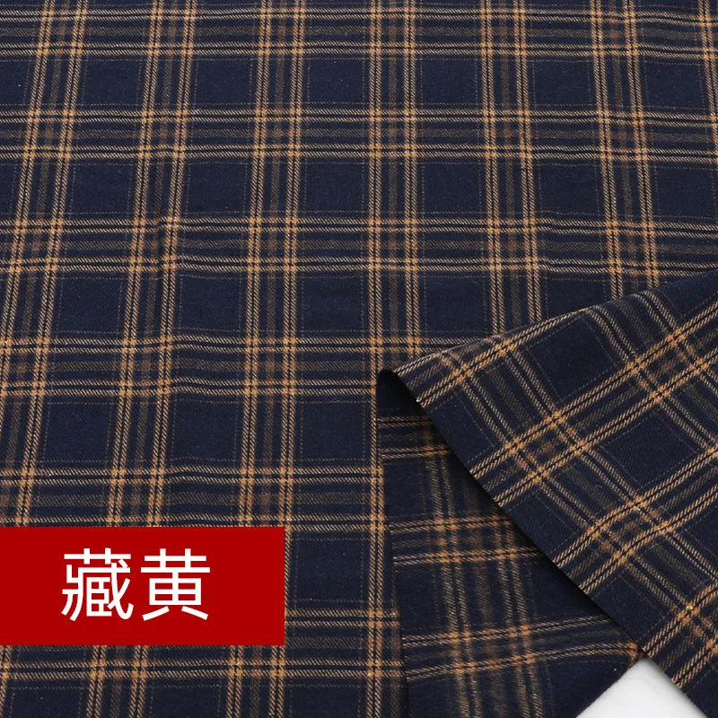 Yarn Dyed Soft Thickening Grinding Wool Plaid Fabric