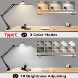 Double Head Desk Lamp Led Reading Light Stand