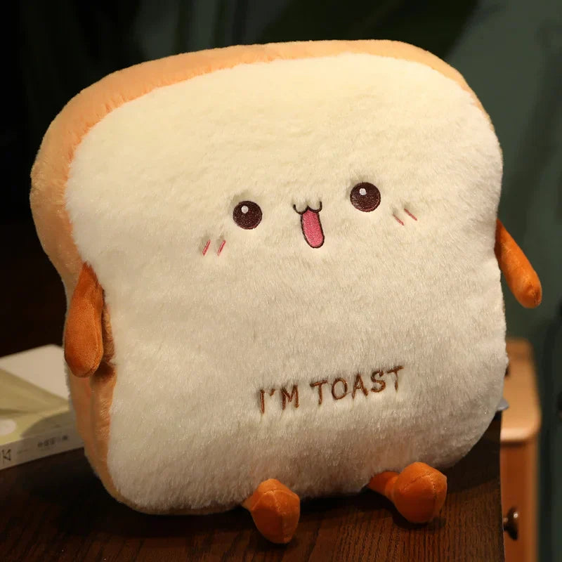 New 1pc 35cm Plush Bread Pillow Cute Simulation