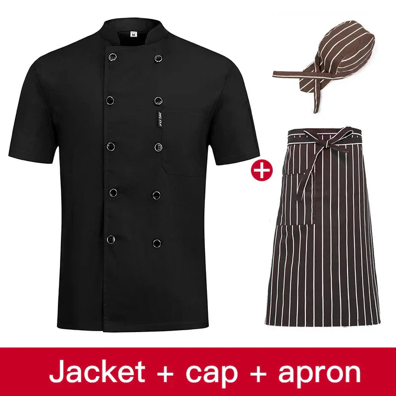 3 colors high quality Double breasted Chef uniform