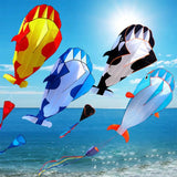 free shipping large dolphin kite flying soft kites