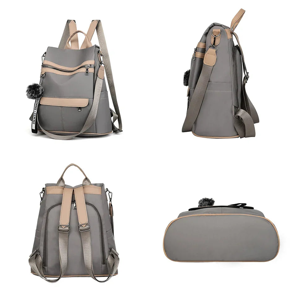 3 In 1 High Quality Antitheft Backpack Women