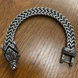 Nordic Viking Bracelet for Men Vintage Wolf Head