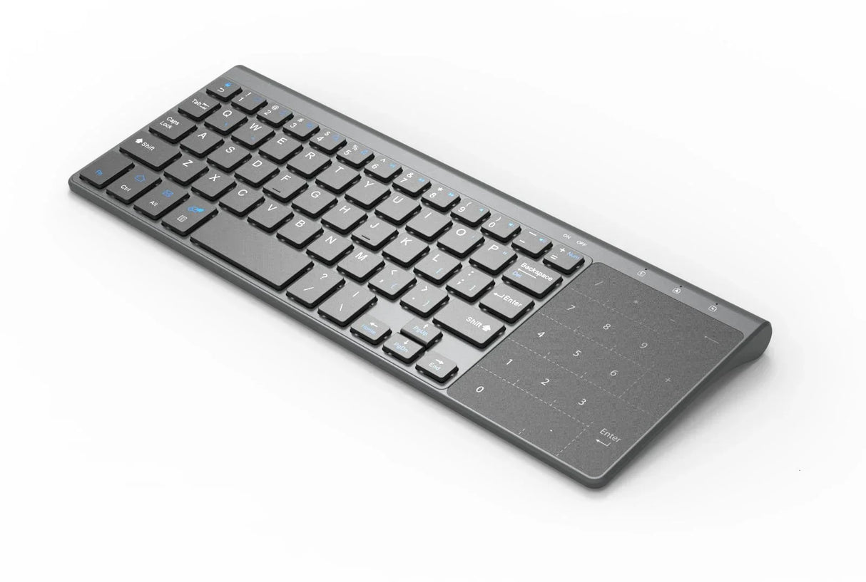 Slim 2.4G Wireless Keyboard with Touchpad Mouse Number