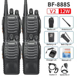 2/4PCS Baofeng BF-888S 12W Walkie Talkie Dual Band