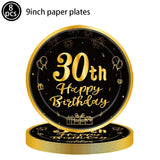 Men Women Birthday Disposable Tableware Party Decor 30