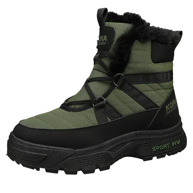 Mens Boots Outdoor Snow Shoes Plus Cotton Winter