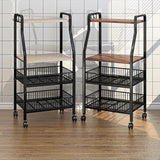 Bakers Trolley Kitchen Islands Shelves Storage Trolley Kitchen