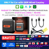 EKIY CarPlay Tv Box Android 13 4GB 64GB