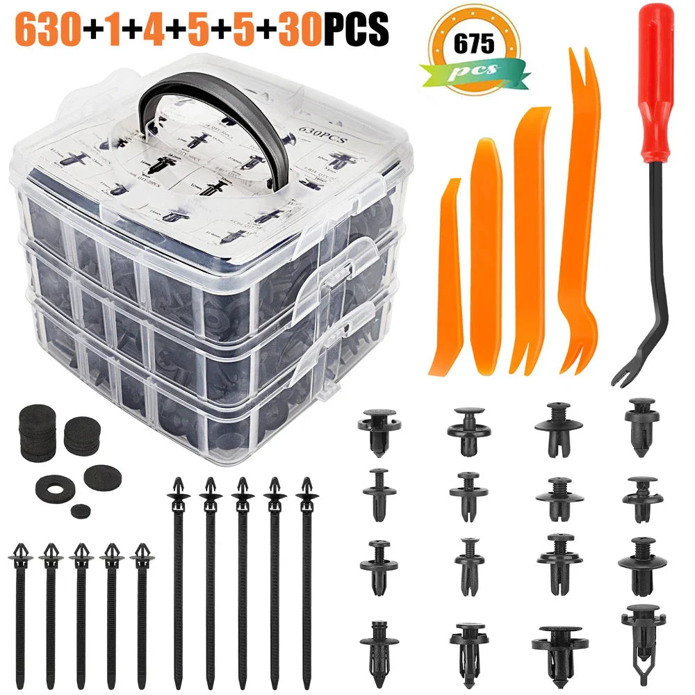 Mixed Auto Fastener Clip Car Body Push Retainer