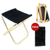 Outdoor Camping Chair Golden Aluminum Alloy Folding Chair