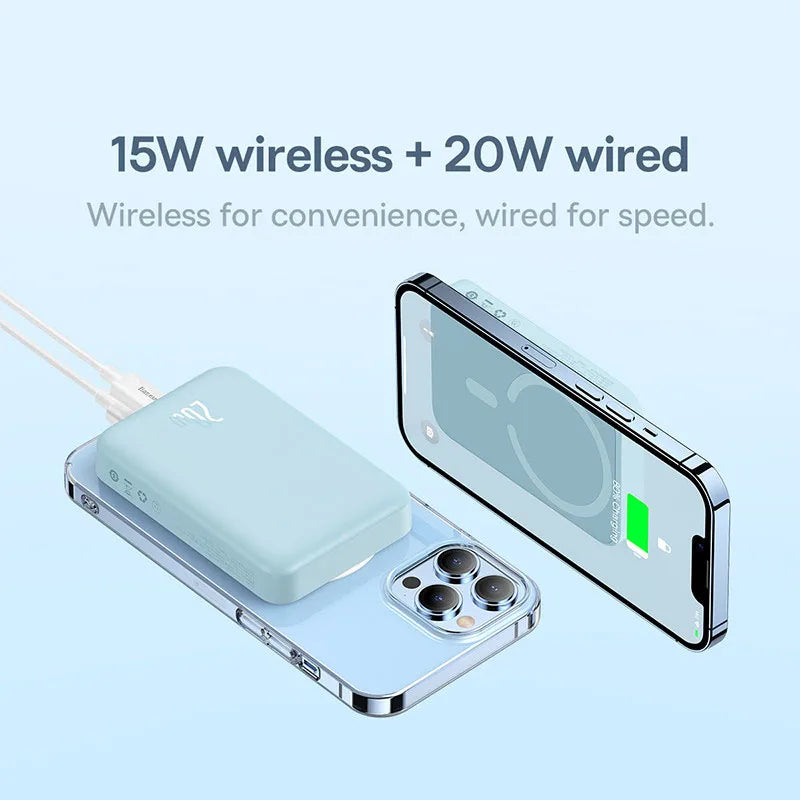 Baseus Power Bank 10000mAh 20000mAh Mini Magnetic Wireless