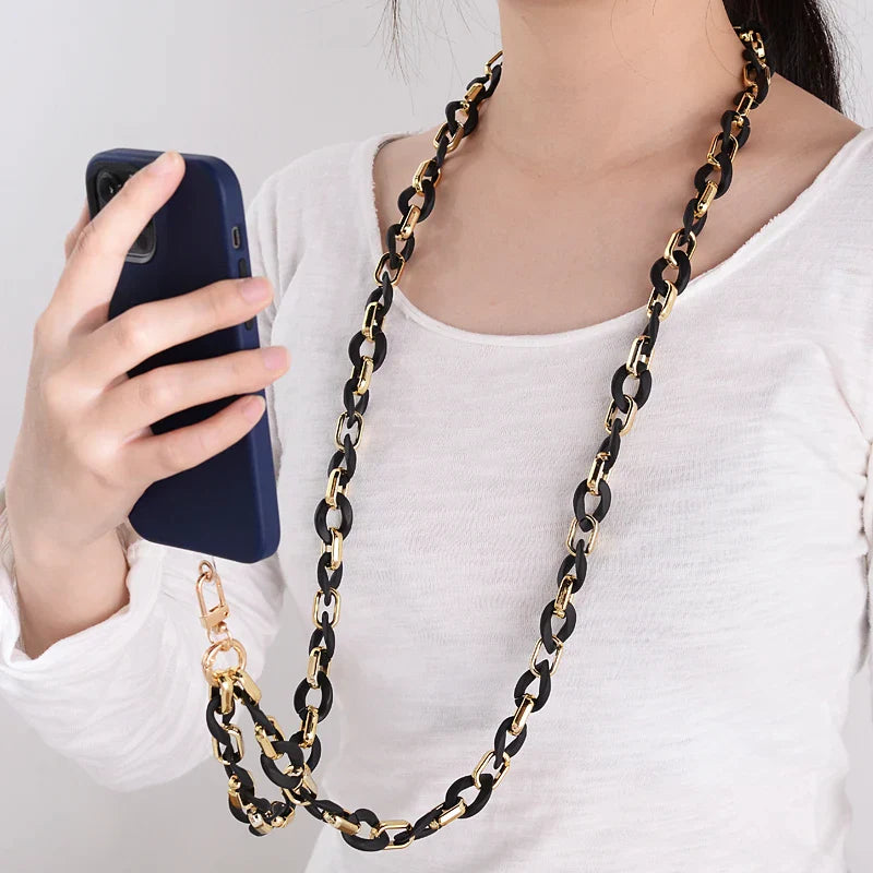 Fashion 120cm Telephone Strap Long Style Acrylic Slant
