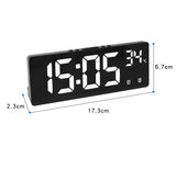 Voice Control Digital Alarm Clock Temperature Dual Alarm