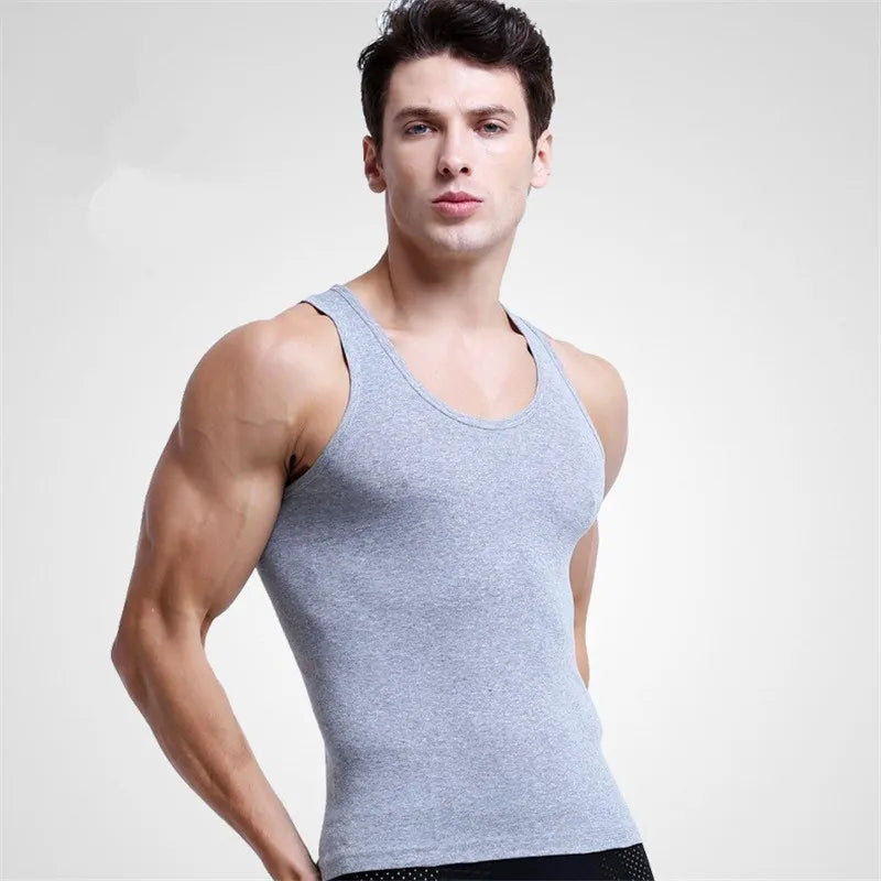 1 Pcs Men Cotton Tank Tops Underwear Mens