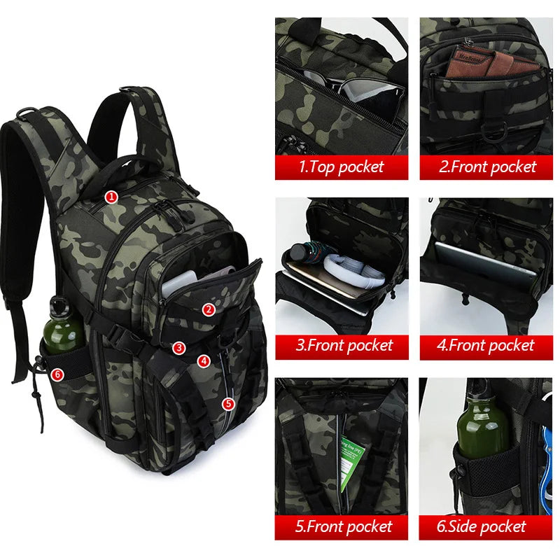 Fishing Lure Bag Camping Backpack Men Sports Tactical