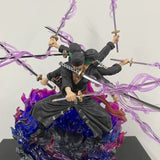 40cm Anime One Piece Zoro Figure Wano Onigashima