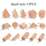 Mini DIY Wooden Toys Solid Geometric Shape Building