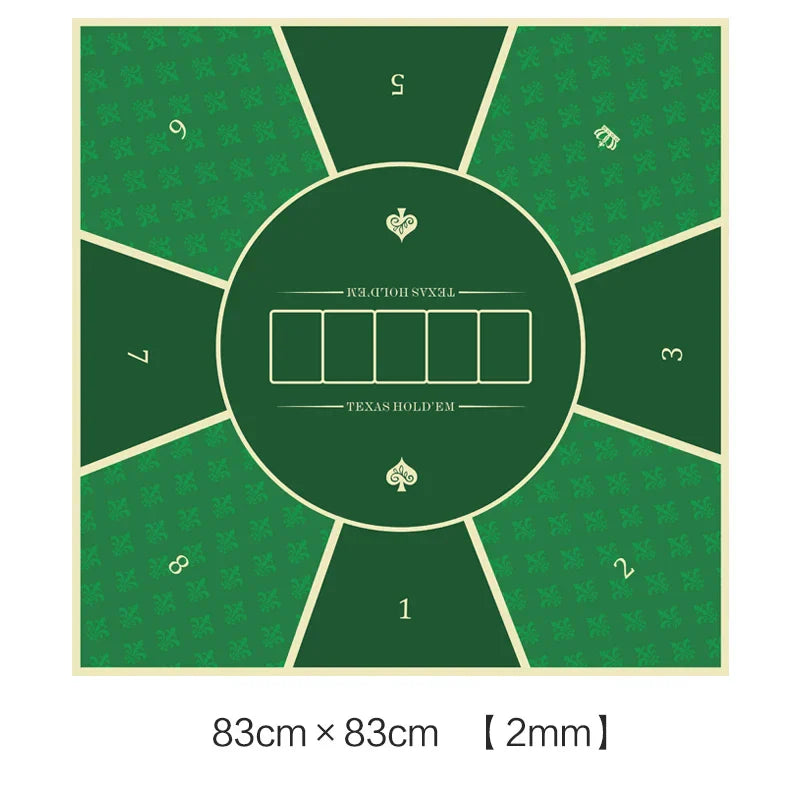 Deluxe Suede Texas Holdem Game Table Mat Nonslip