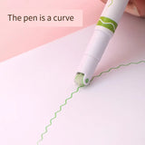 1/6Pcs/set Kawaii Flowers Line Shaped Highlighter Pens Roller