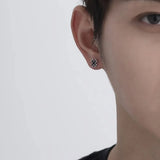 For Men, S925 Silver Needle Earrings For Men