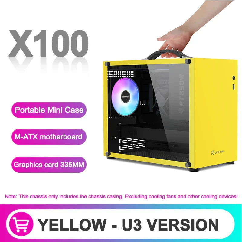 Power Train X100 M-ATX Portable Computer Case MINI-ITX