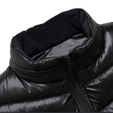 Men's Down Jacket Short Male Padded Coats Slim