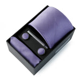 Top Quality Classic Business Ties Hanky Cufflink Clips
