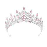 Vintage Queen Crown Durable Gorgeous Baroque Crystal Headbands