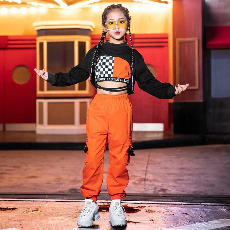 2020 Kids Hiphop Dance Costumes Set Girls Fashion