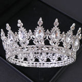 Baroque Crystal Tiaras And Crowns Rhinestone Prom Diadem