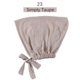 Inner Tie Back Hijab Cap Modal Turban Hat