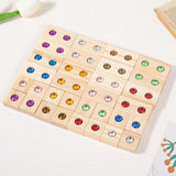 Wooden Acrylic Gems Cubes Blocks 32pcs 50pcs/set Rainbow