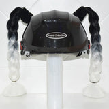 2Pcs Motorcycle Helmet Wig Braids Decoration