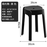 Plastic Stool Thickened Household Stackable Dining Table Bench