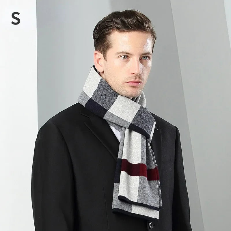 High Quality Pure 100 Wool Men Scarf Soft