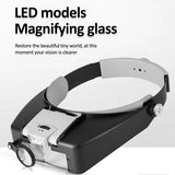 Head-Mounted Magnifier LED Illumination 1.5X 3X 8.5X 10X