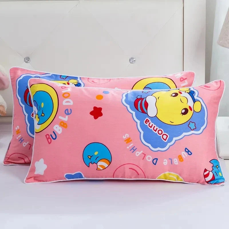 Rectangle Children's Pillow Cover Cartoon Pure Cotton Pillow