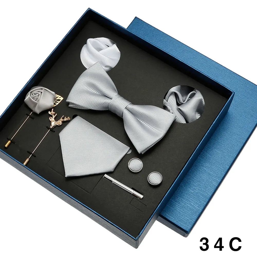 8pcs Luxury Mens Ties Set In Gift Box