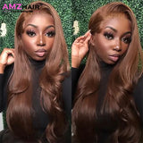 HD Transparent 30 Inch Chocolate Brown Colored Lace