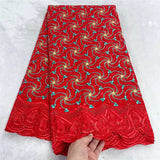 5 yard Swiss lace fabric latest heavy beaded