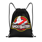 Ghost Buster Logo Drawstring Bags Women Men Portable Sports Gym Sackpack Supernatural Comedy Film Training Backpacks