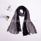180x90cm Women Patchwork Scarf Muslim Crinkle Hijab Headwraf