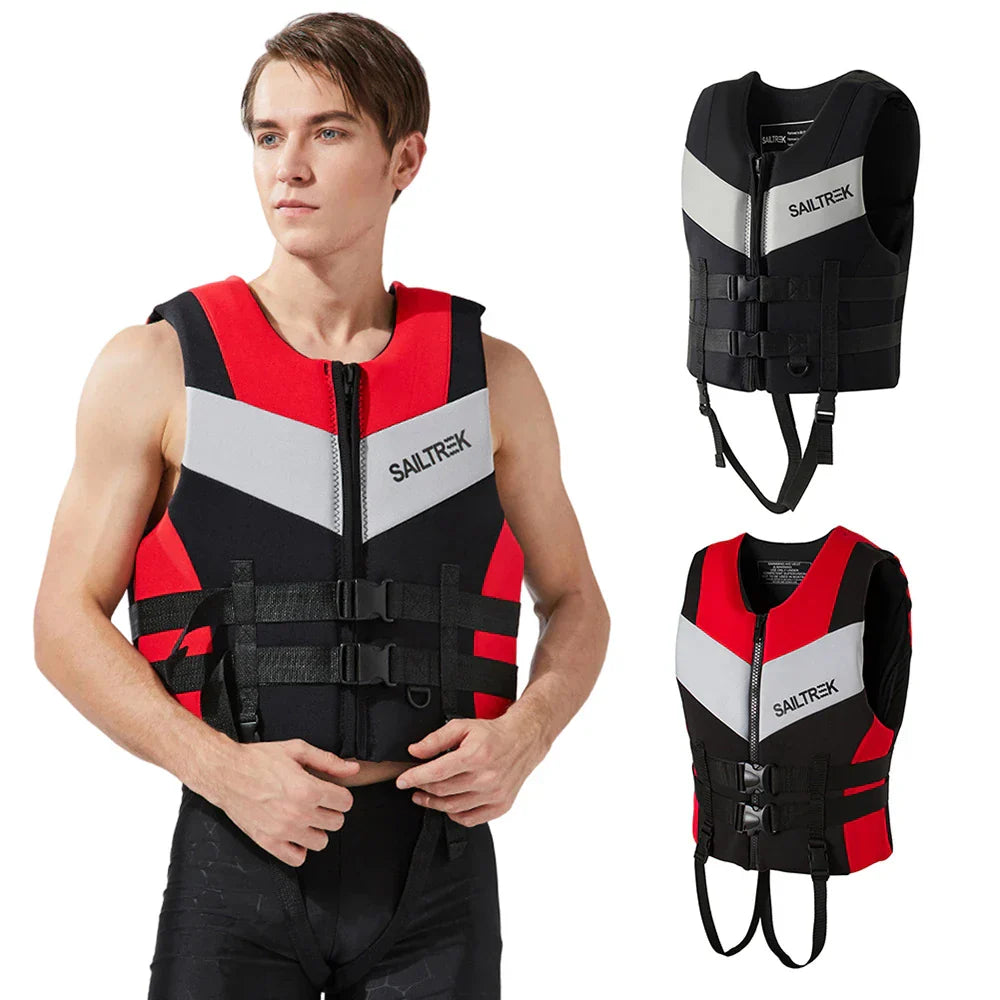 Adults Life Jacket Neoprene Safety Life Vest Water