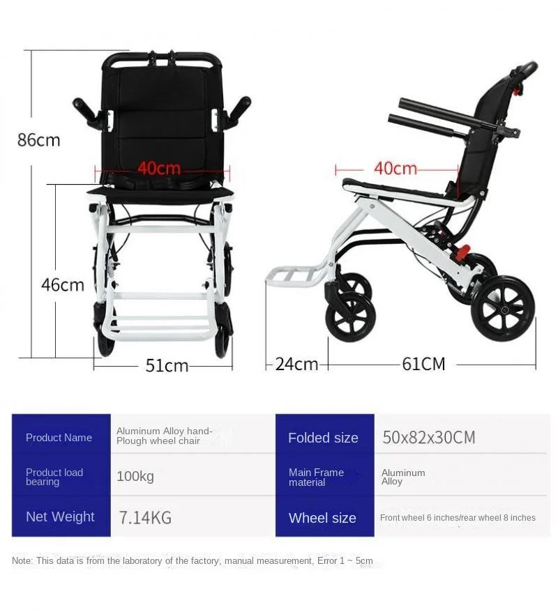 Elderly Walker With Four Wheels Aluminum Alloy Folding