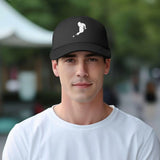 Player Billiards Ball Black Dad Hat Fashion Mesh