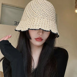 Summer Straw Hats for Women Foldable Outdoor Gorro