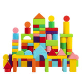 Wooden Building Blocks Set Storage Bag Wooden Toys