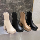 High Heels Short Boots Women Fashion Shoes Autumn